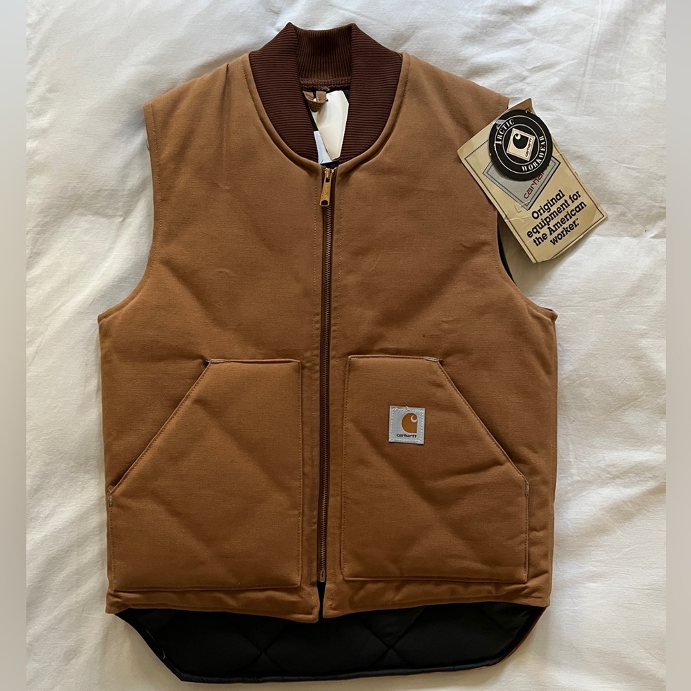 Vintage NWT Carhartt Arctic Workwear Vest ca. 1995 Made in USA Men’s Medium
